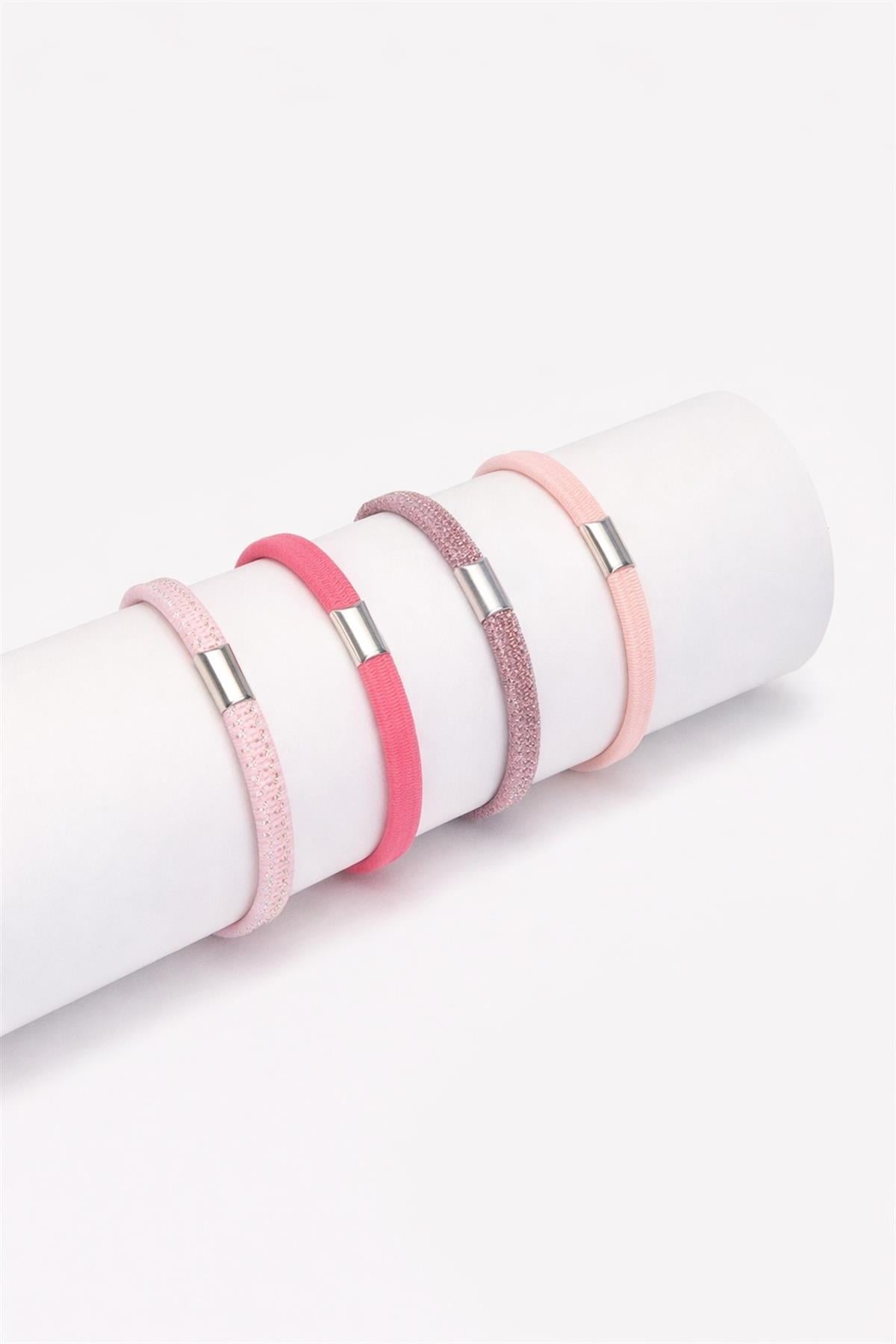 Candy Shape Rubber Buckle Set Pink Mix