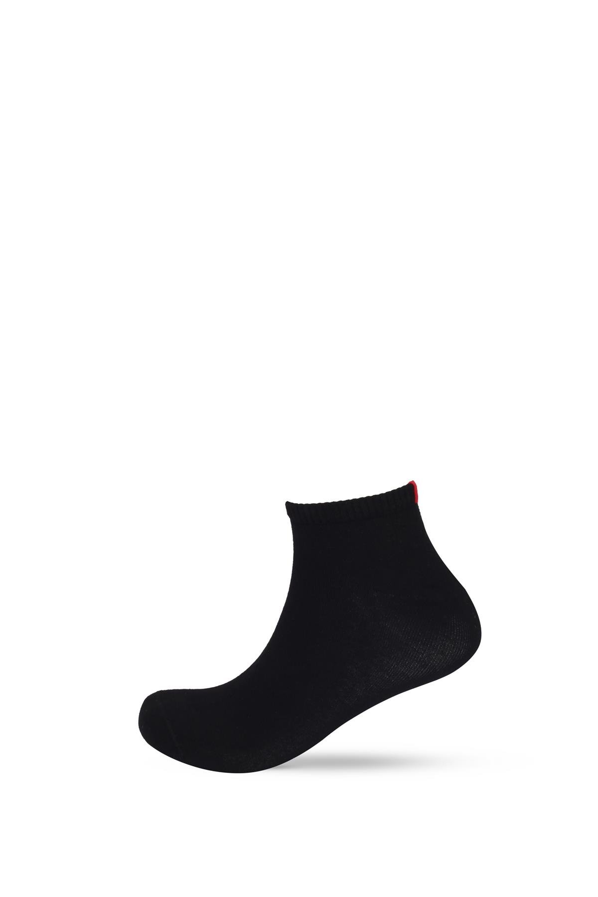 Run 3 lü Erkek Basic Patik Çorap Siyah/Beyaz/Gri