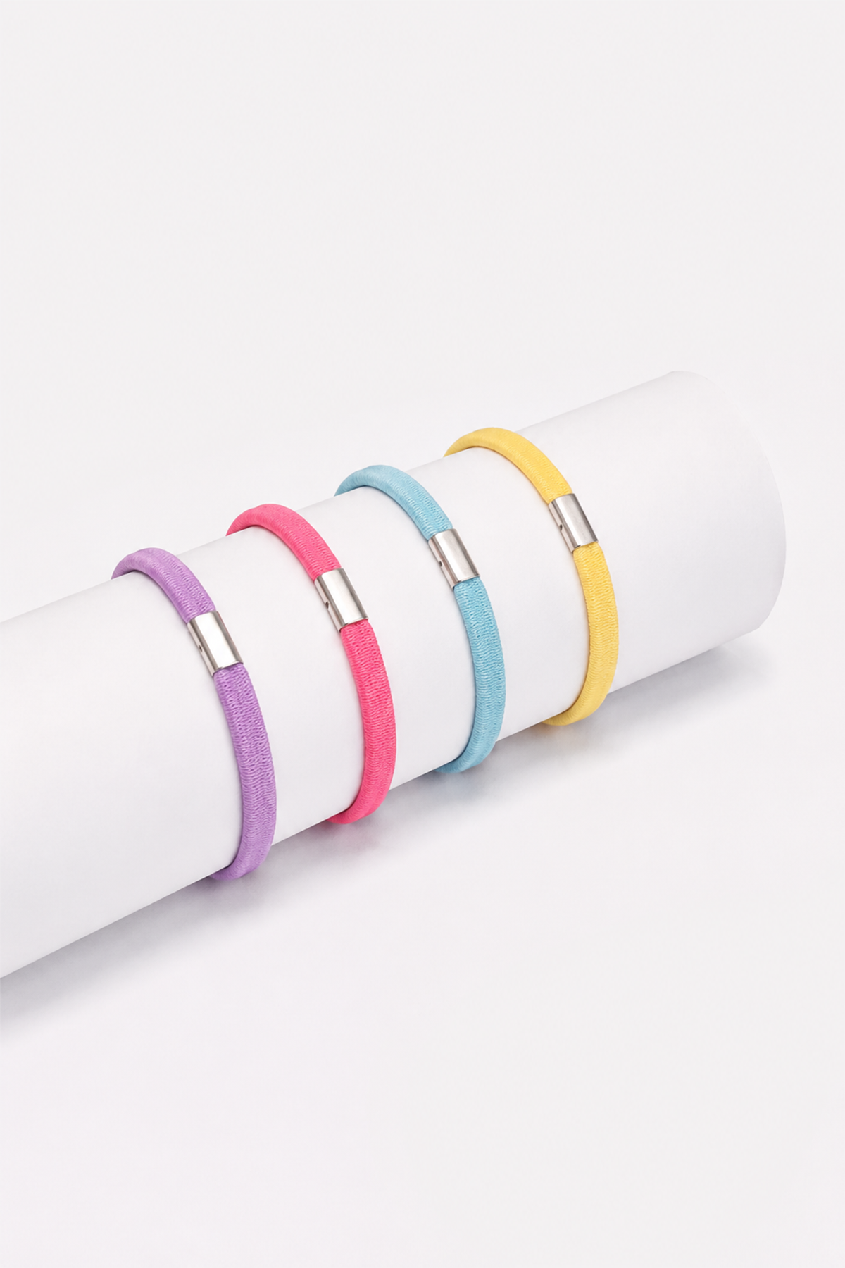 Candy Shape Rubber Buckle Set Blue Mix