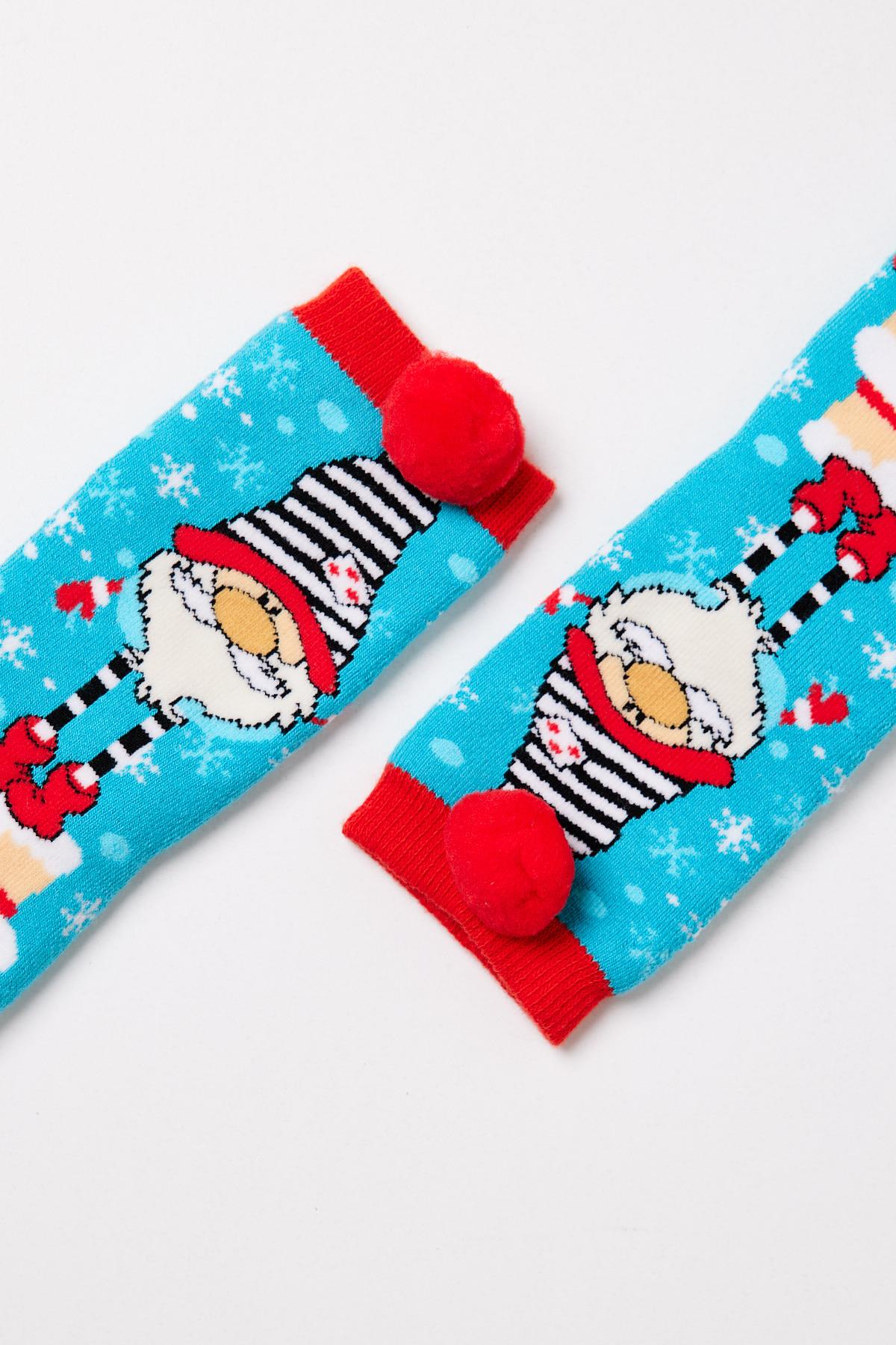 Sweet Santa Çocuk Soket Çorap Desenli