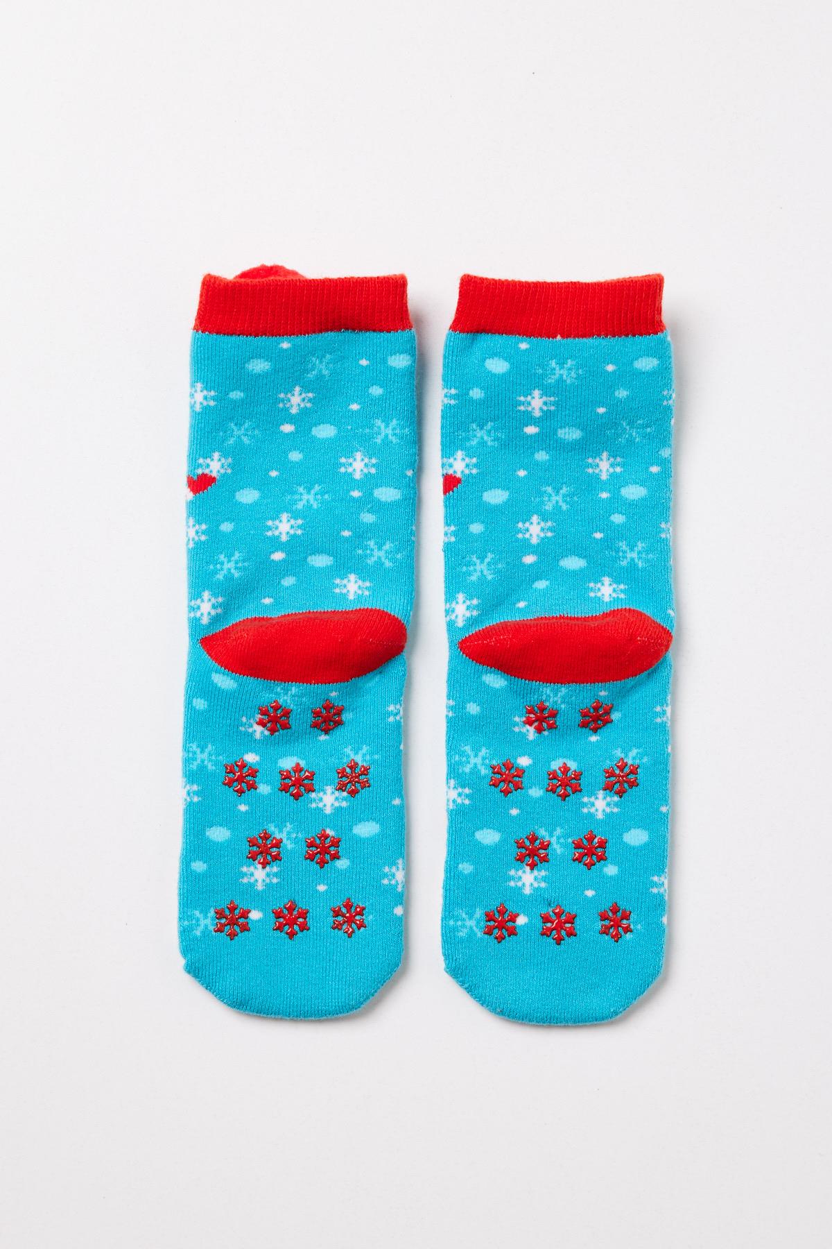 Sweet Santa Çocuk Soket Çorap Desenli