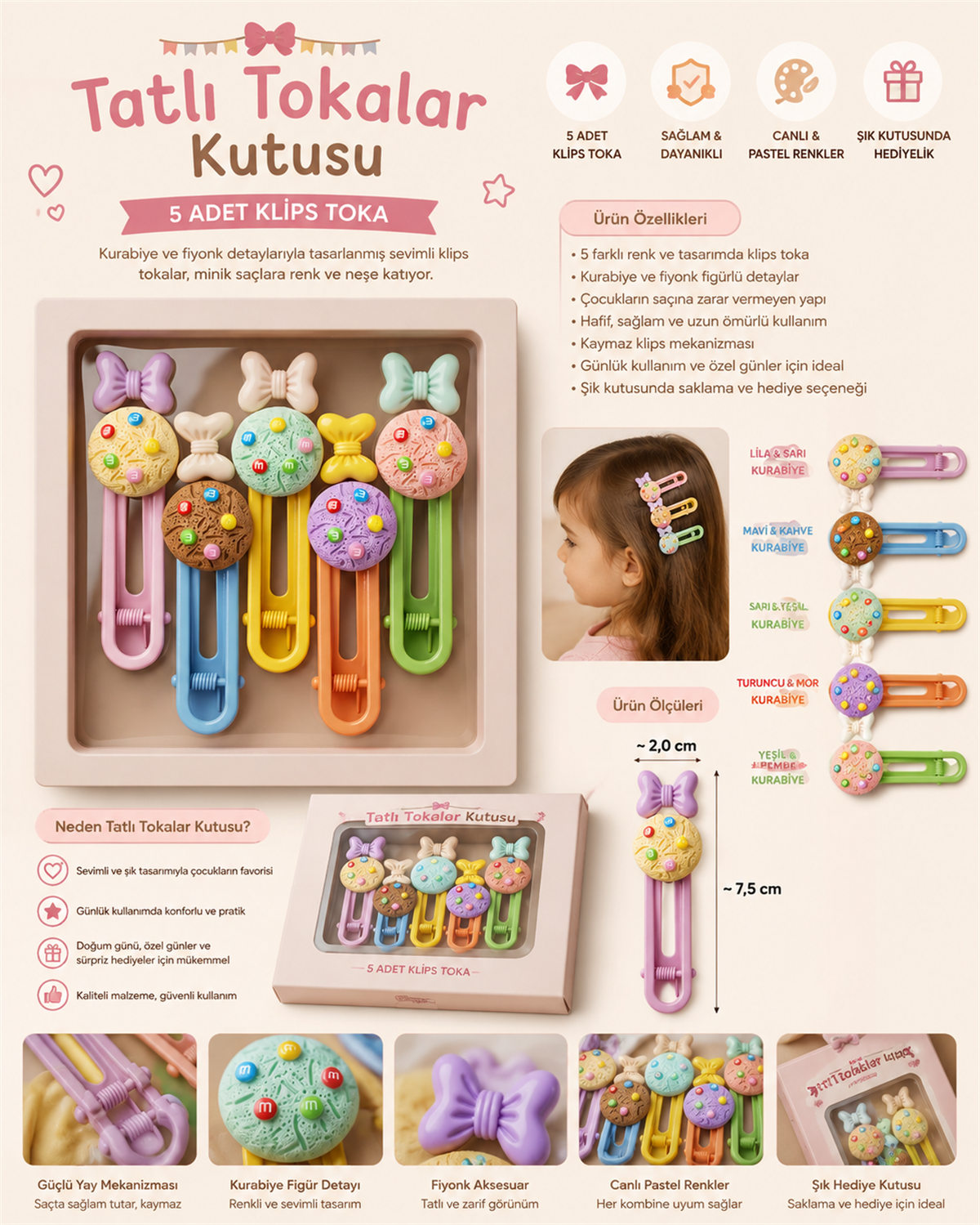22505G2267 DESENLİ TOKA SETİ-22763 Pembe