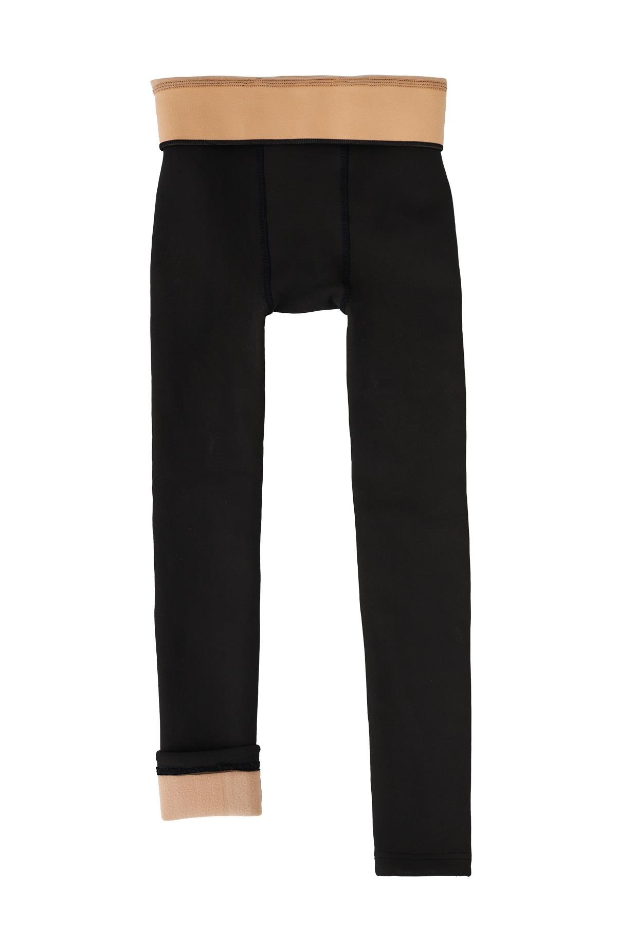 Thermal Lined Fleece Womens Leggings Black