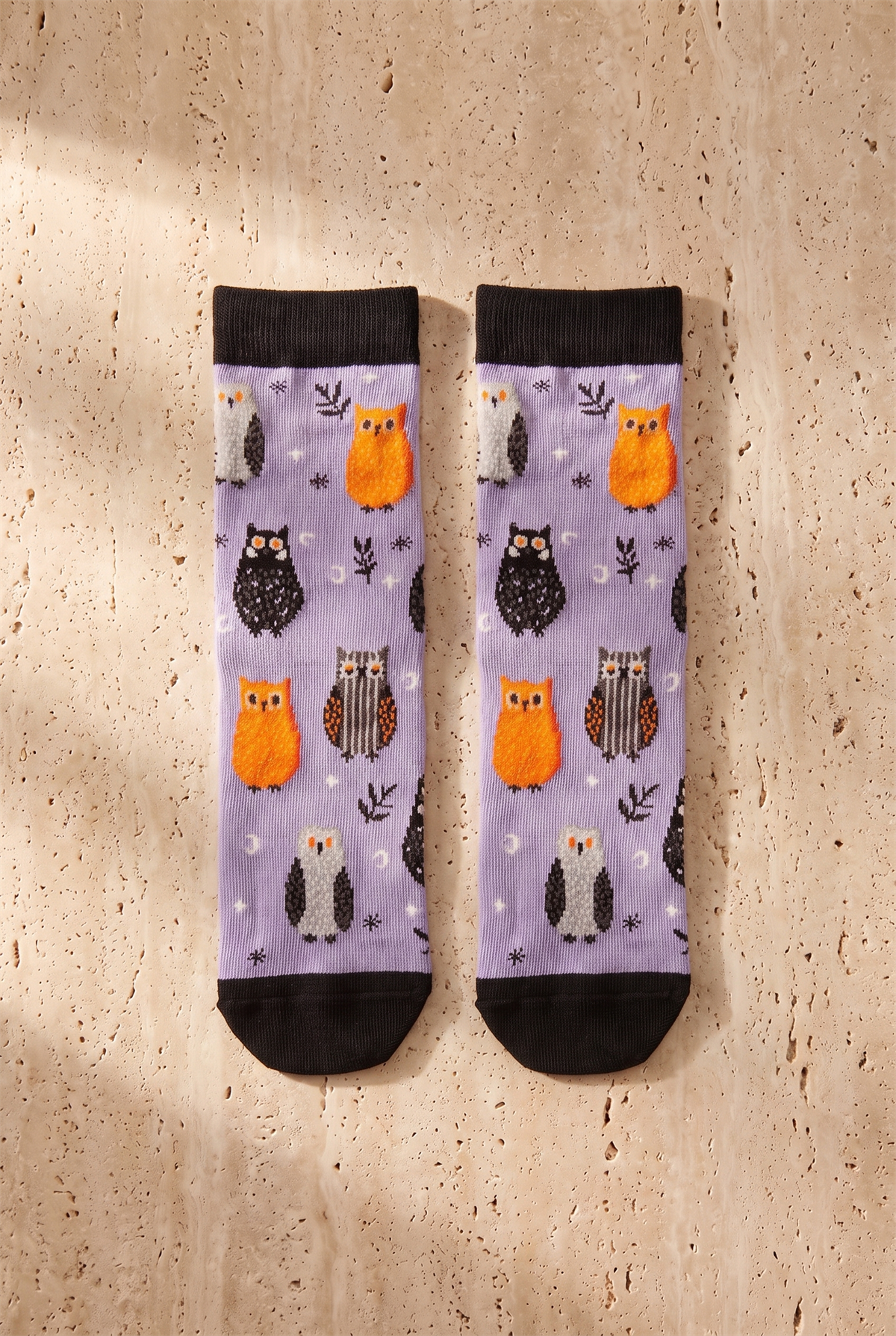 Unisex 3lü Halloween Kutulu Pamuklu Çok Renkli Soket Çorap