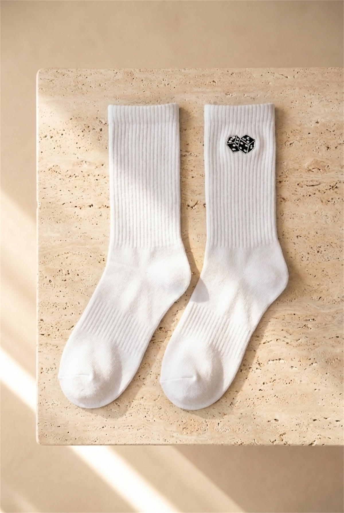 Unisex 3lü Zar Nakışlı Soket Çorap