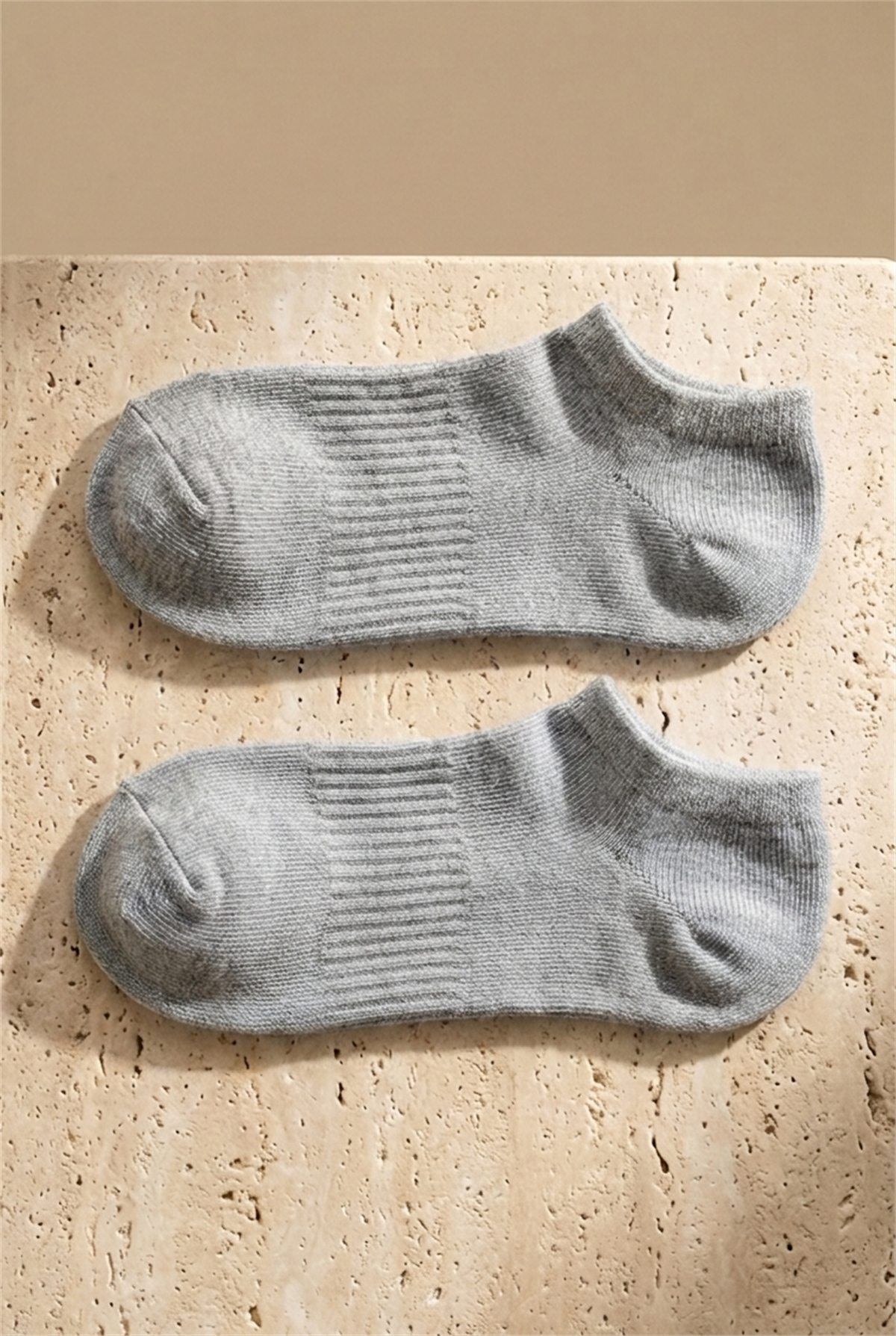 Unisex 5li Basic Step Çorap Gri Mix