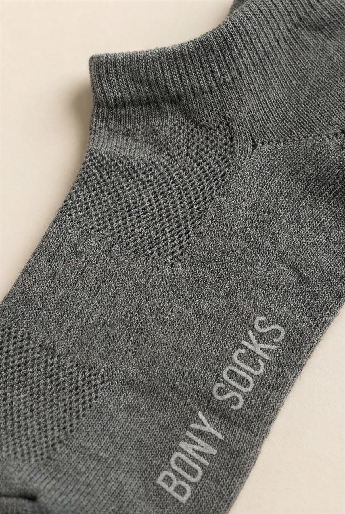 Unisex 5li Basic Step Çorap Siyah Mix