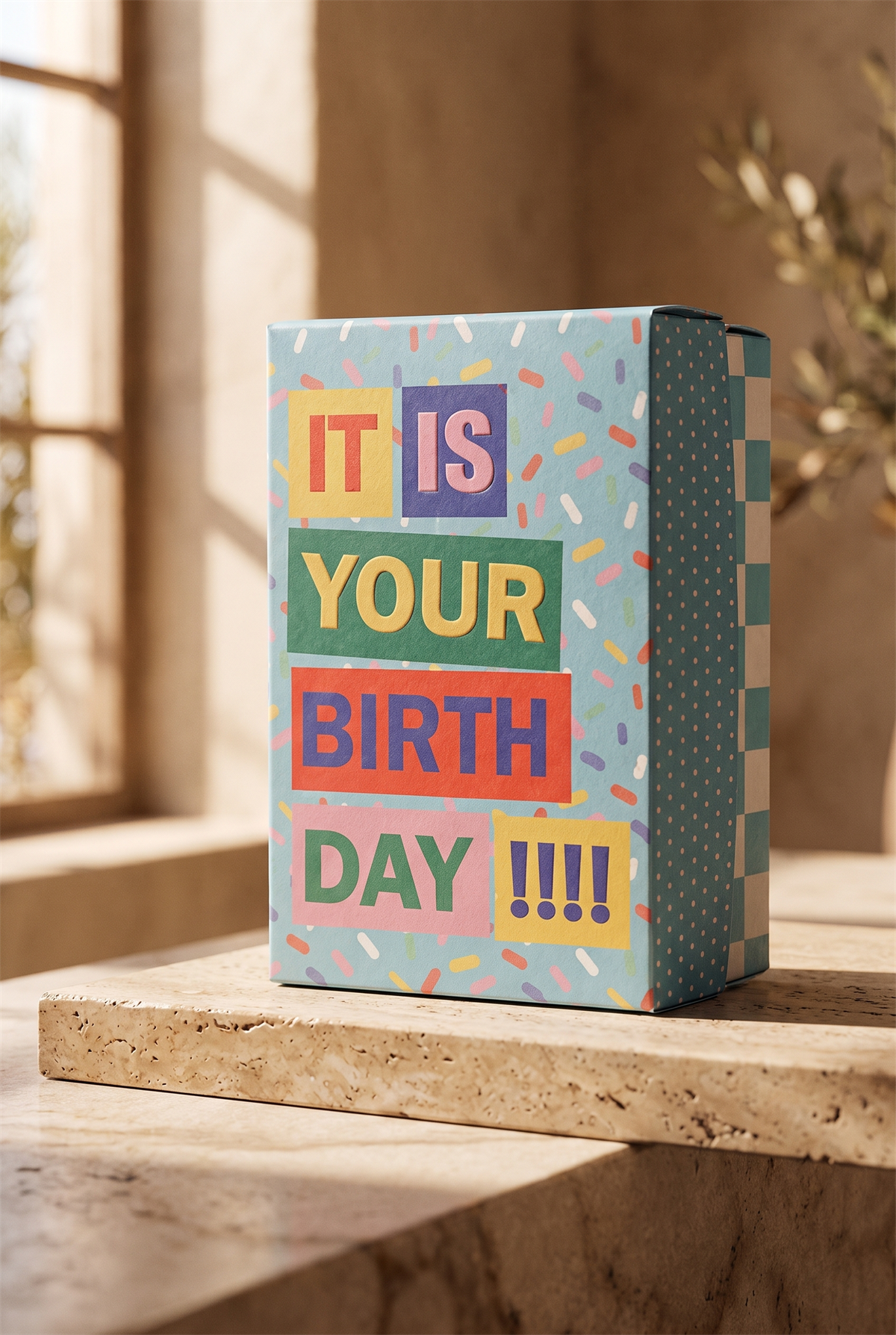 Unisex Birthday Kutulu 3lü Soket Çorap