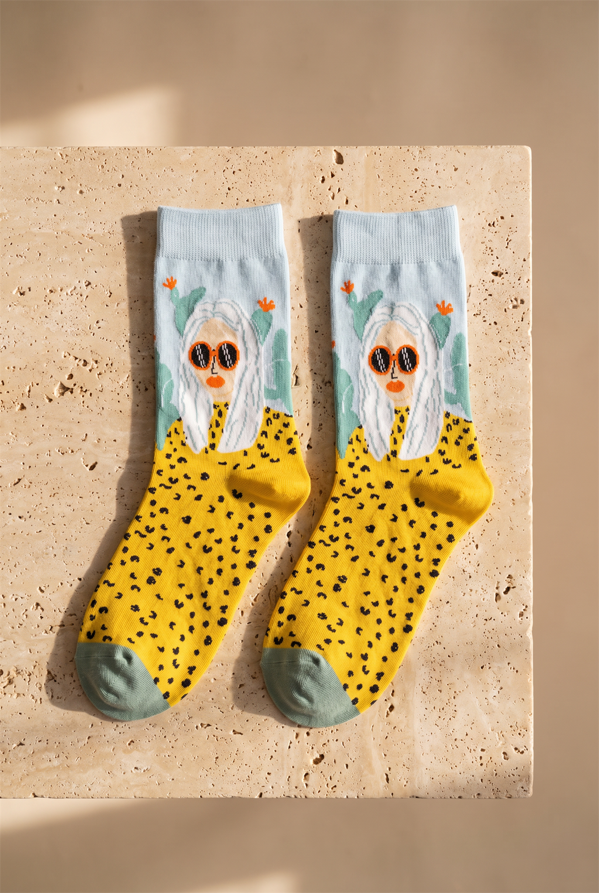 Unisex Blonde Art Pamuklu Soket Çorap