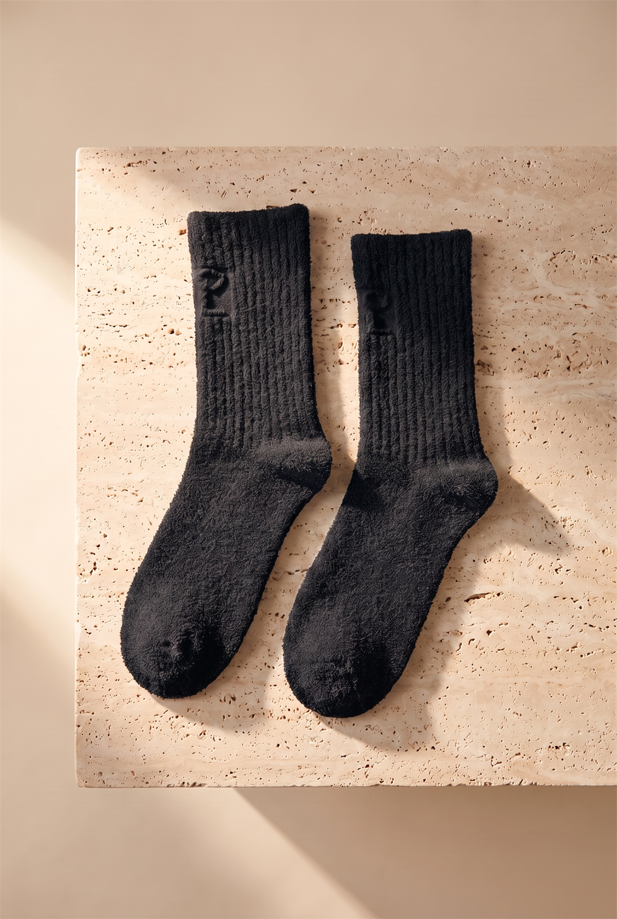 Unisex Cool Havlu Soket Çorap Siyah