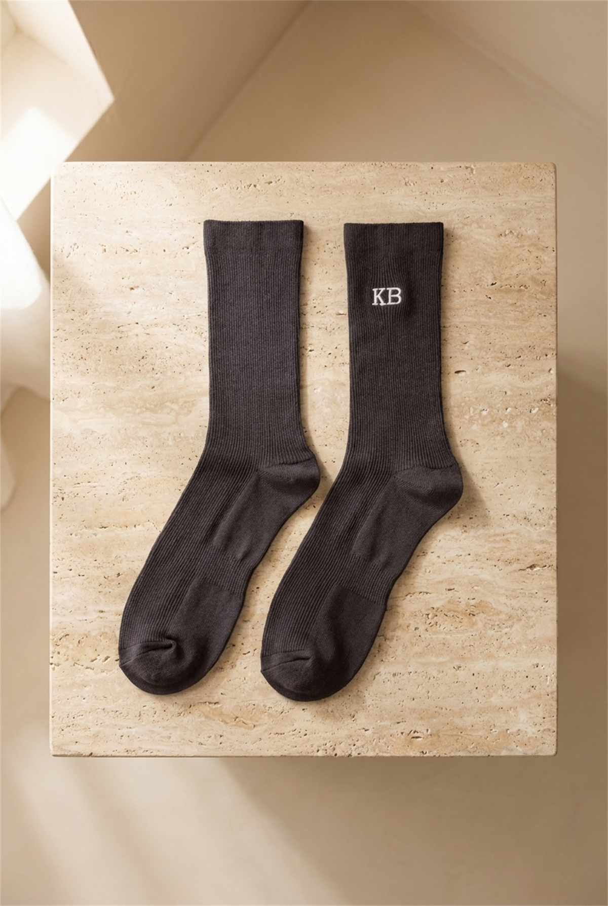 K\U0026B Embroıdered Unısex Socks Socks Anthracıte