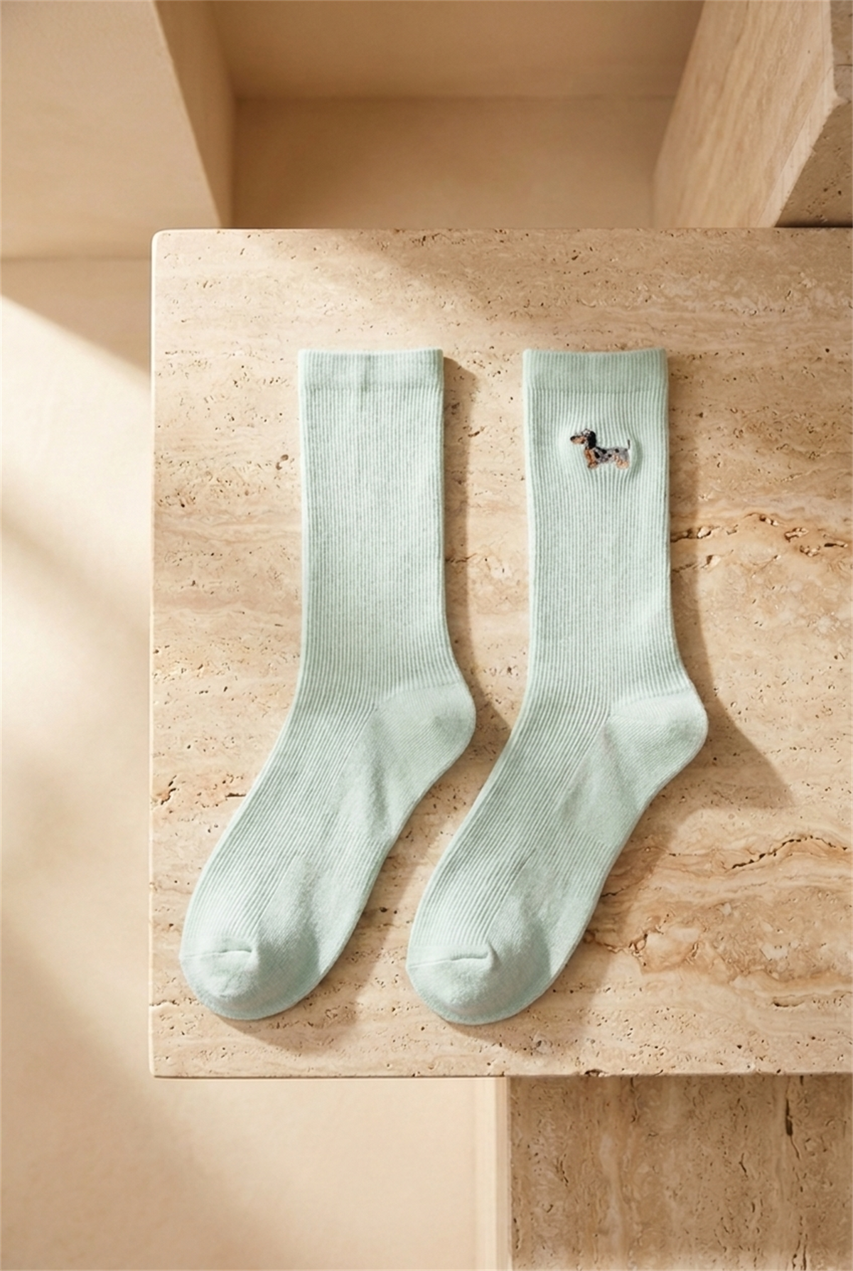 K\U0026B Embroıdered Unısex Socks Socks Blue