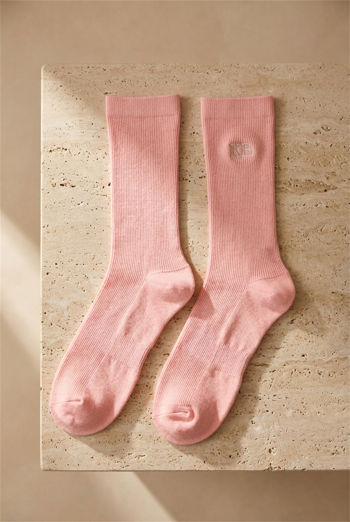 K\U0026B Embroıdered Unısex Socks Socks Pink