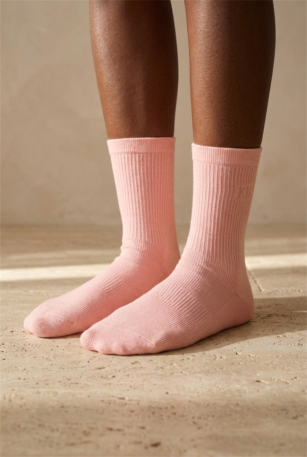 K\U0026B Embroıdered Unısex Socks Socks Pink
