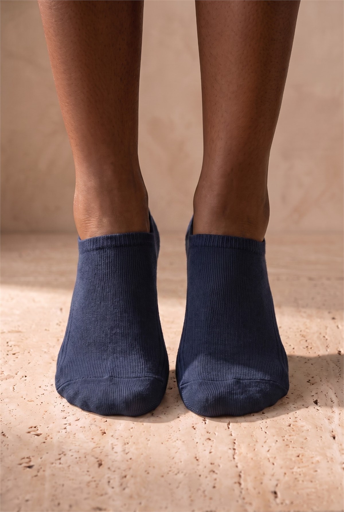 Unisex Sneaker Step Çorap Lacivert