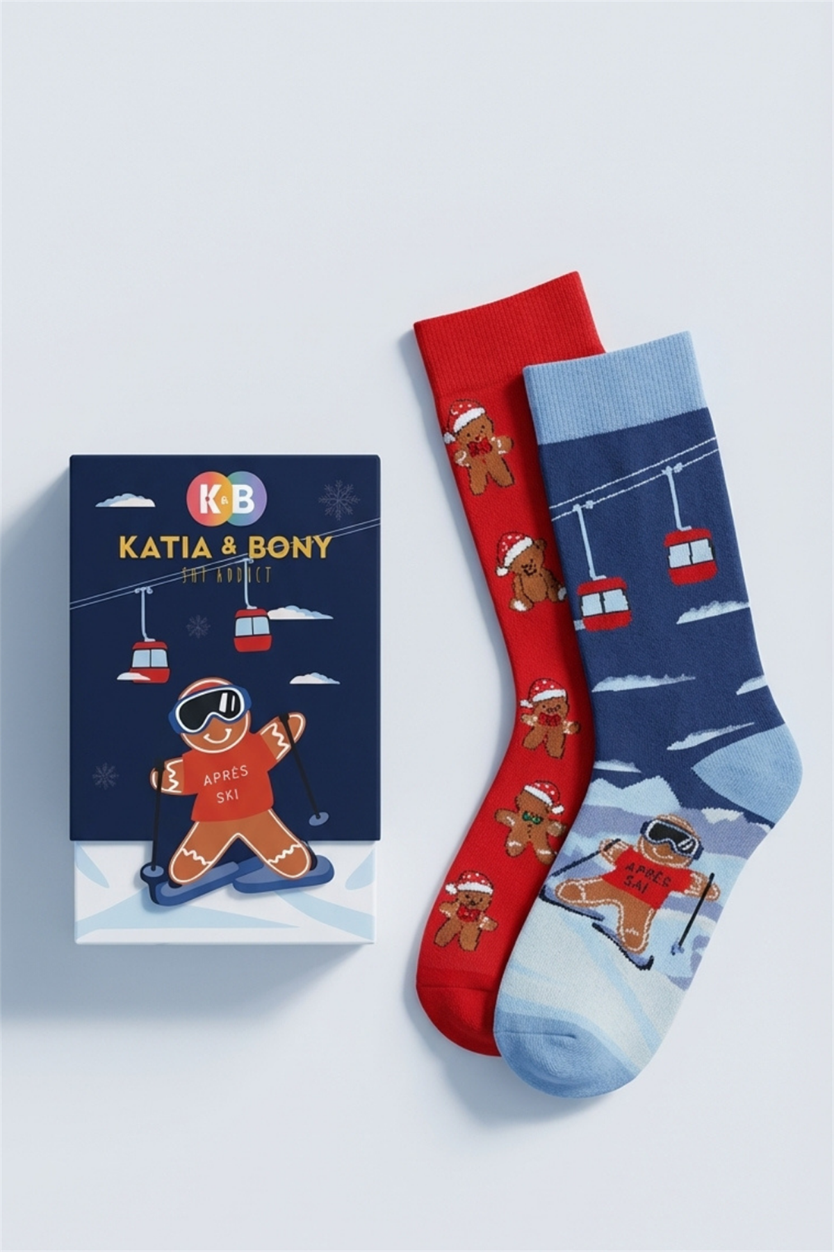 Unisex Snowboard Kutulu 2li Soket Çorap