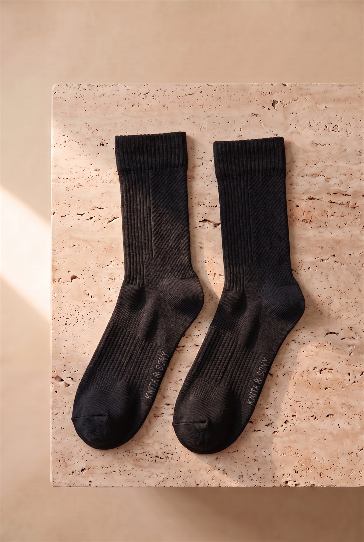 Unisex Soket Spor Çorabı Siyah