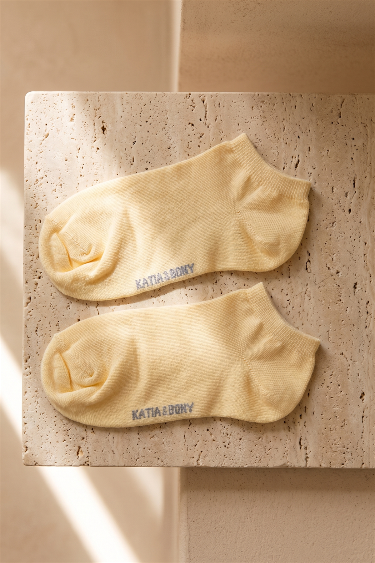 Unisex Step Çorap Hardal