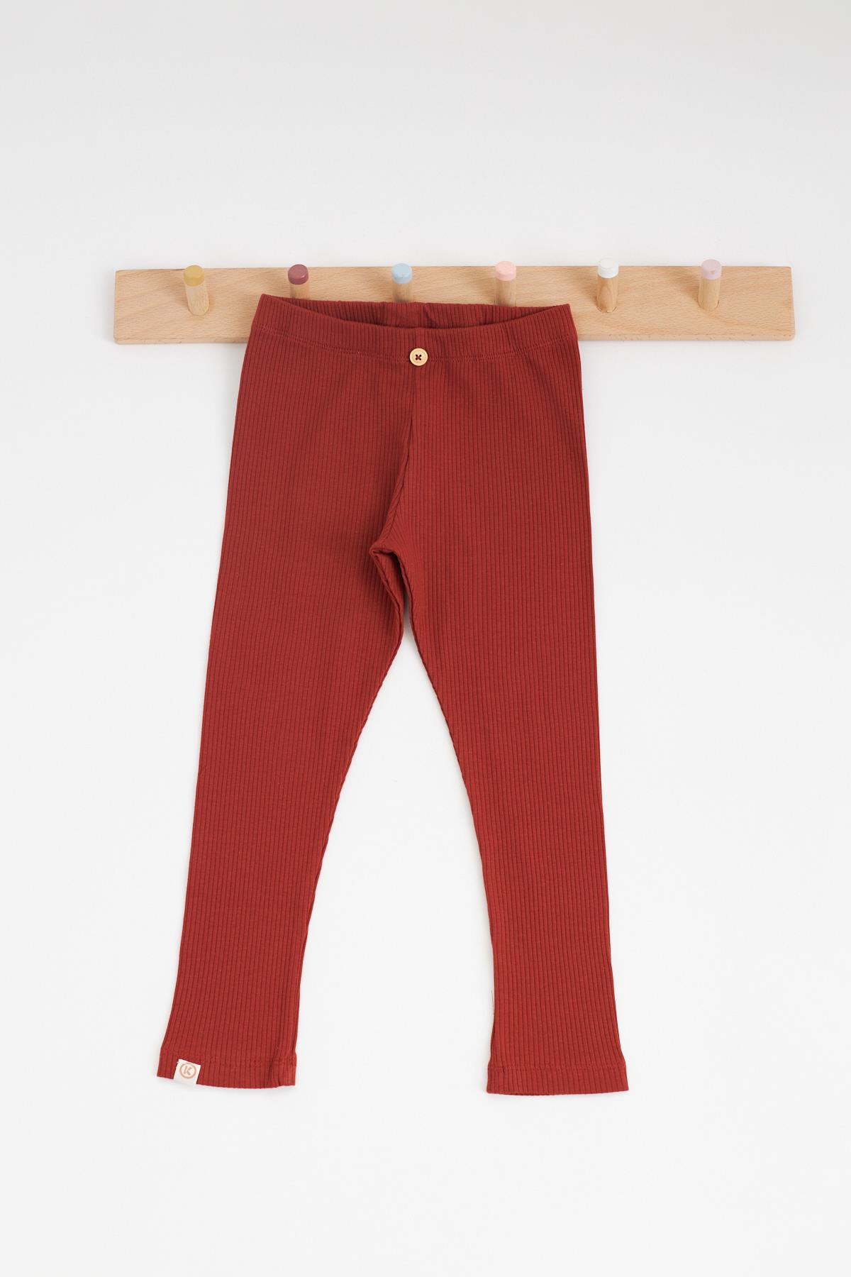 Girls Brown Corduroy Summer Leggings