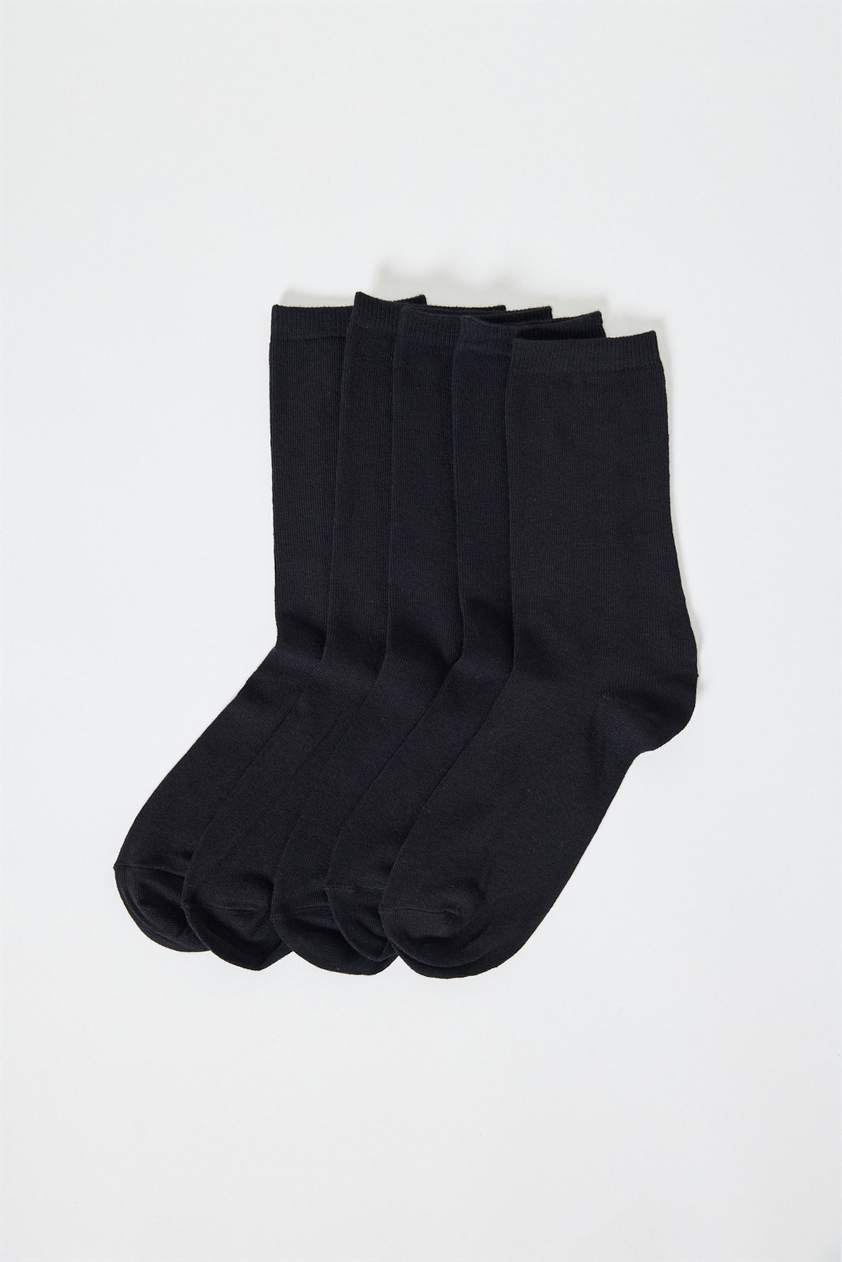 5'li Paket Kadın Soket Çorap SİYAH