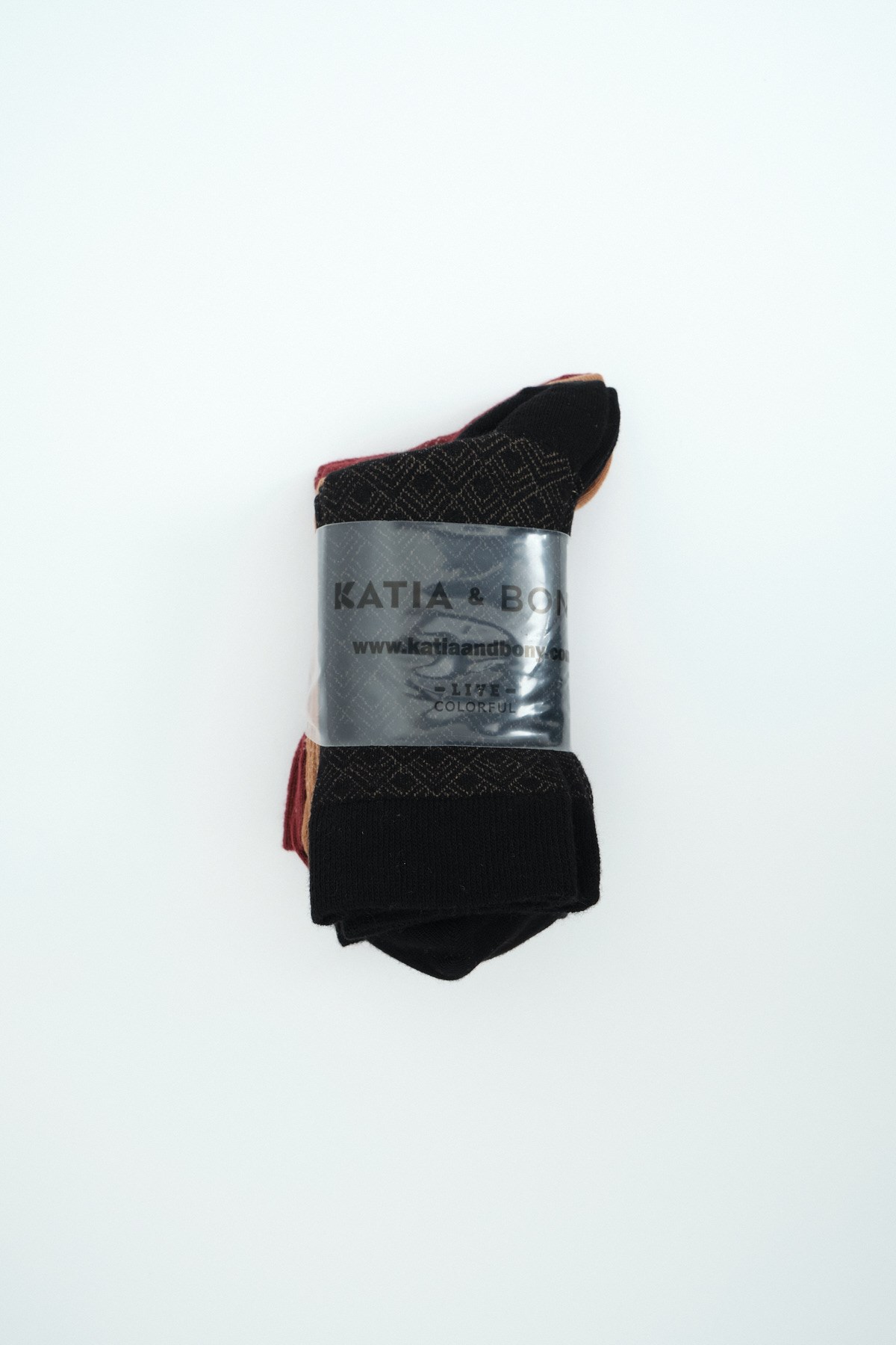 Katia and Bony 6 lı Paket Unisex Soket Çorap Desenli. 2
