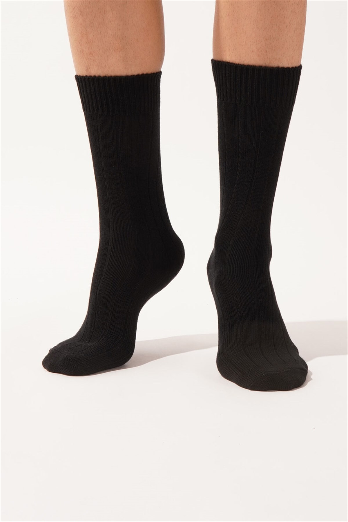 Kaşmir Erkek Soket Çorap-SİYAH