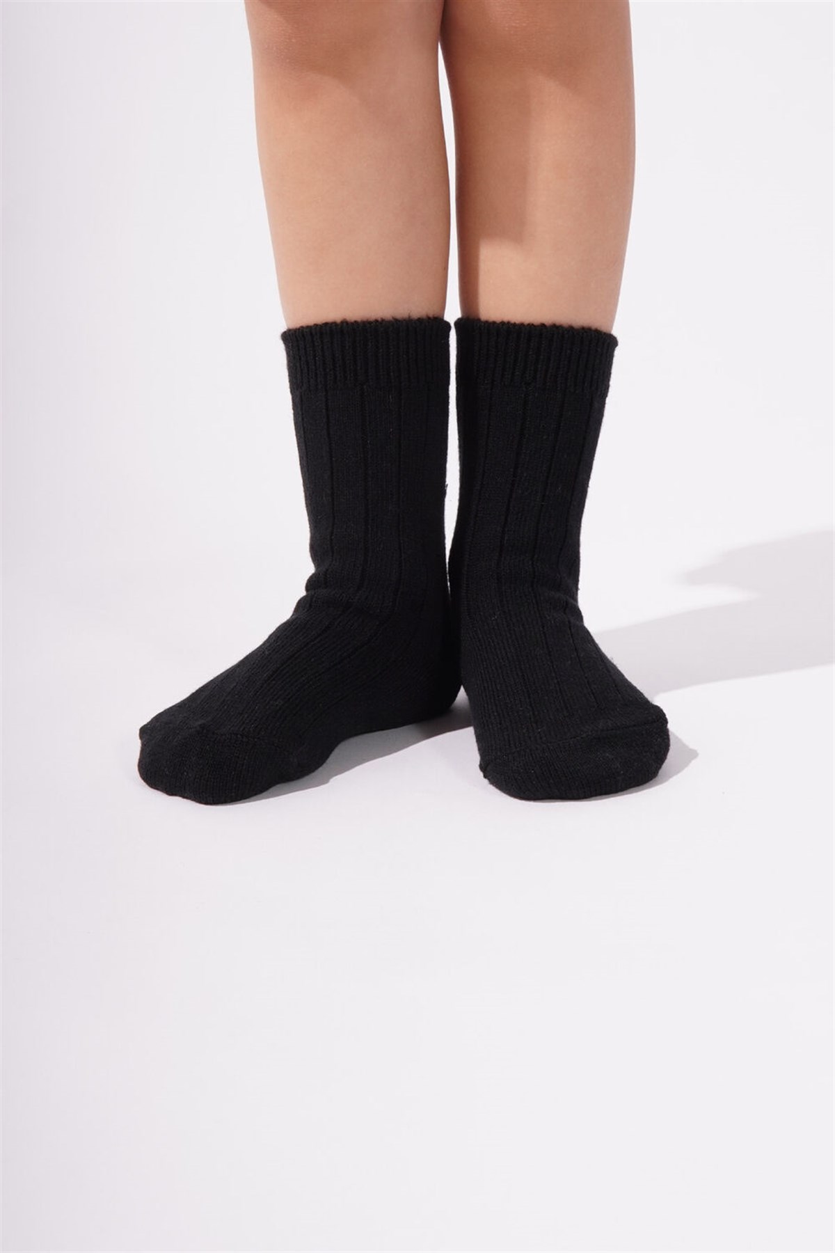 001 Cashmere Çocuk Soket Çorap-SİYAH