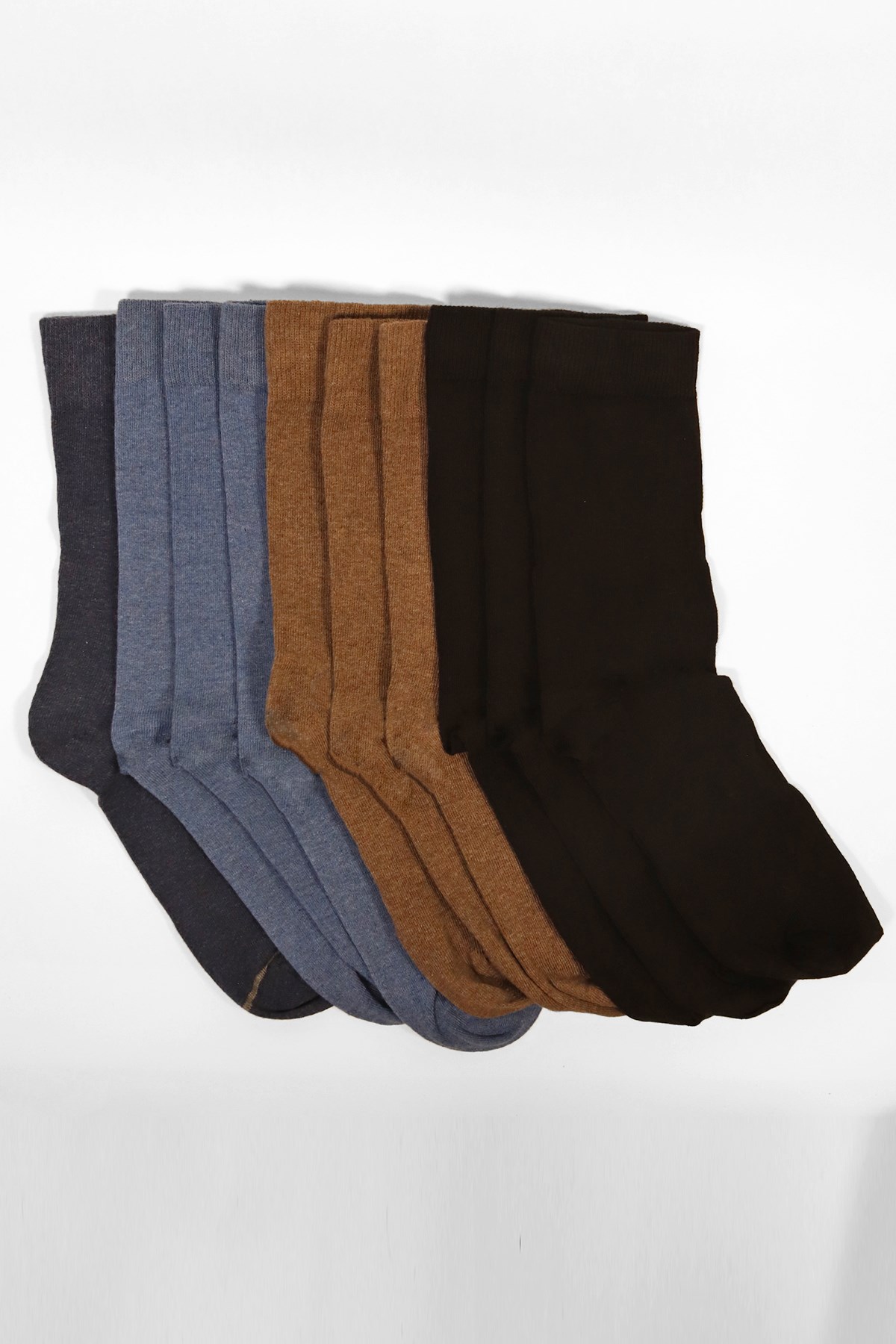 10'lu Paket Erkek Soket Çorap Desenli