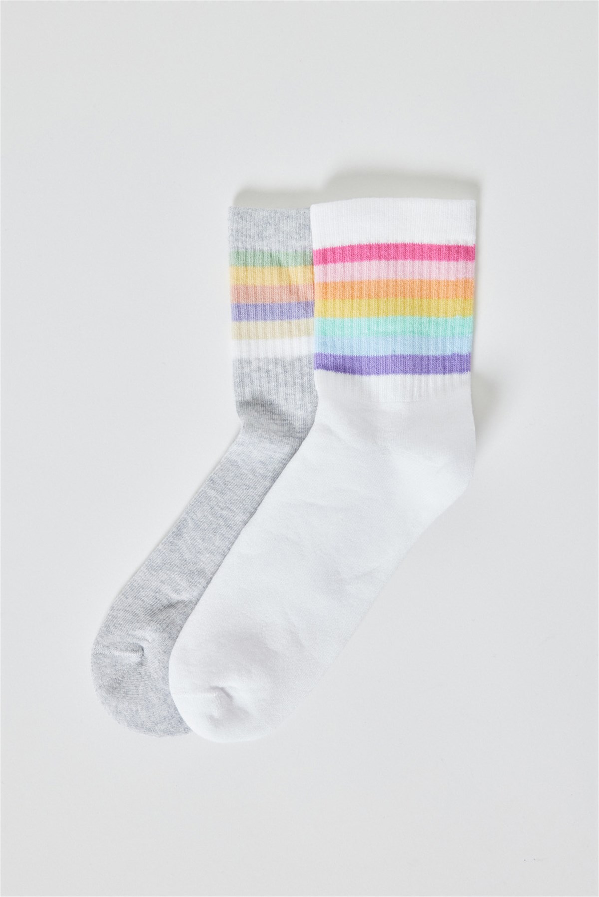 2'Lİ Paket Kadın Soket Çorap Desenli