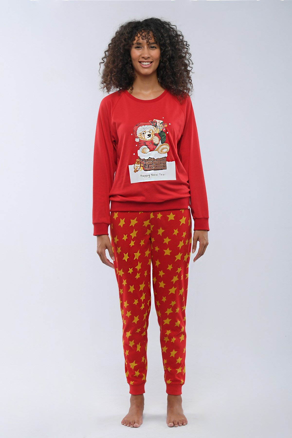 Christmas Spirit Kadın Pijama Alt Kırmızı