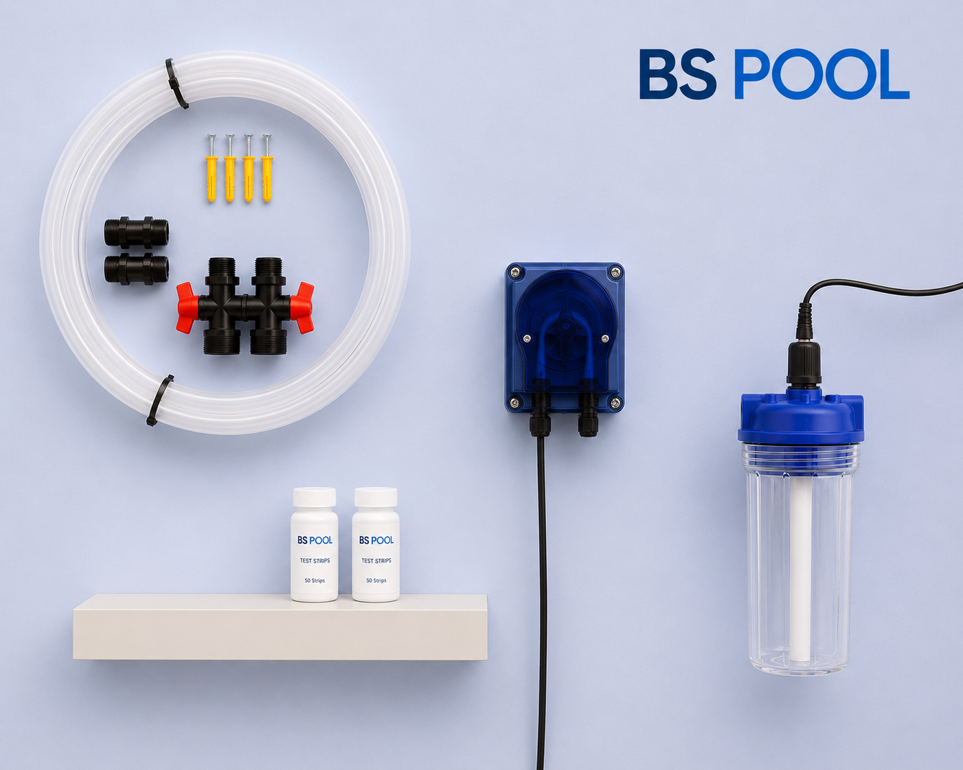 BSSPOOL Sistem Auto Advance Per 4 L/H Plus pH 