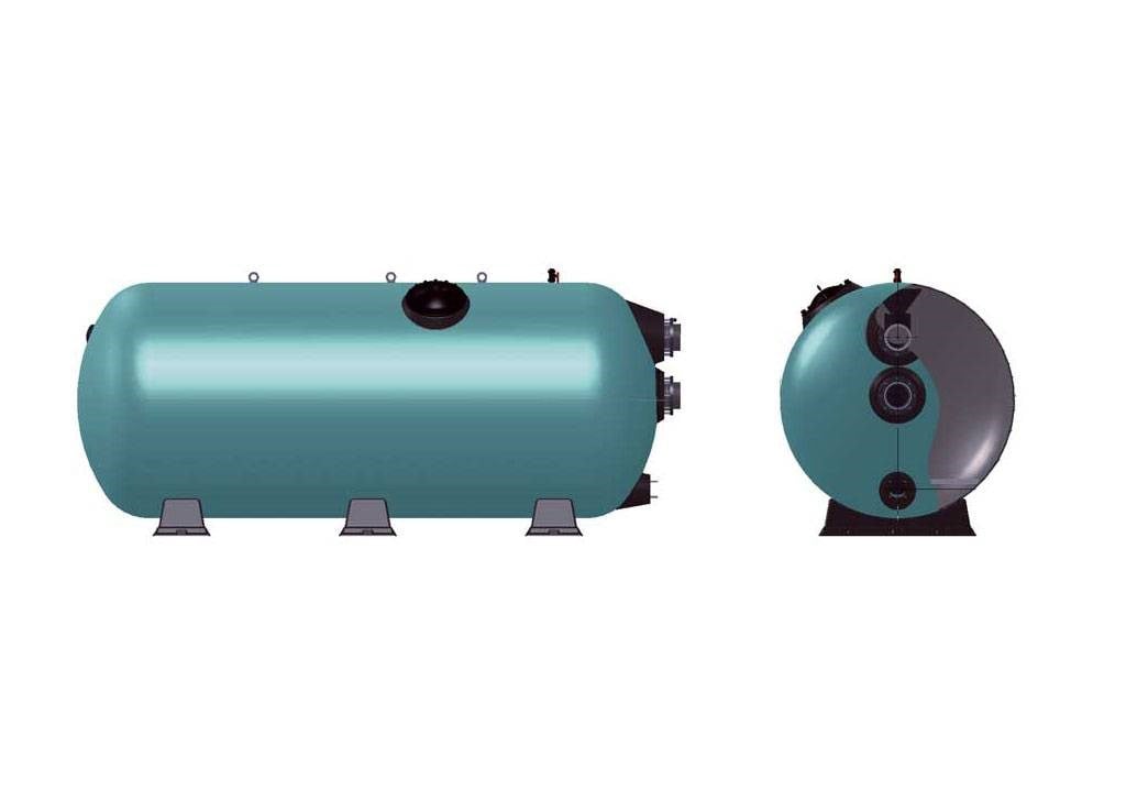 Gemaş “Turbidron” Bobi̇n Sargili Kum Fi̇ltresi̇ Ø 1800 mm - 76 m³/h