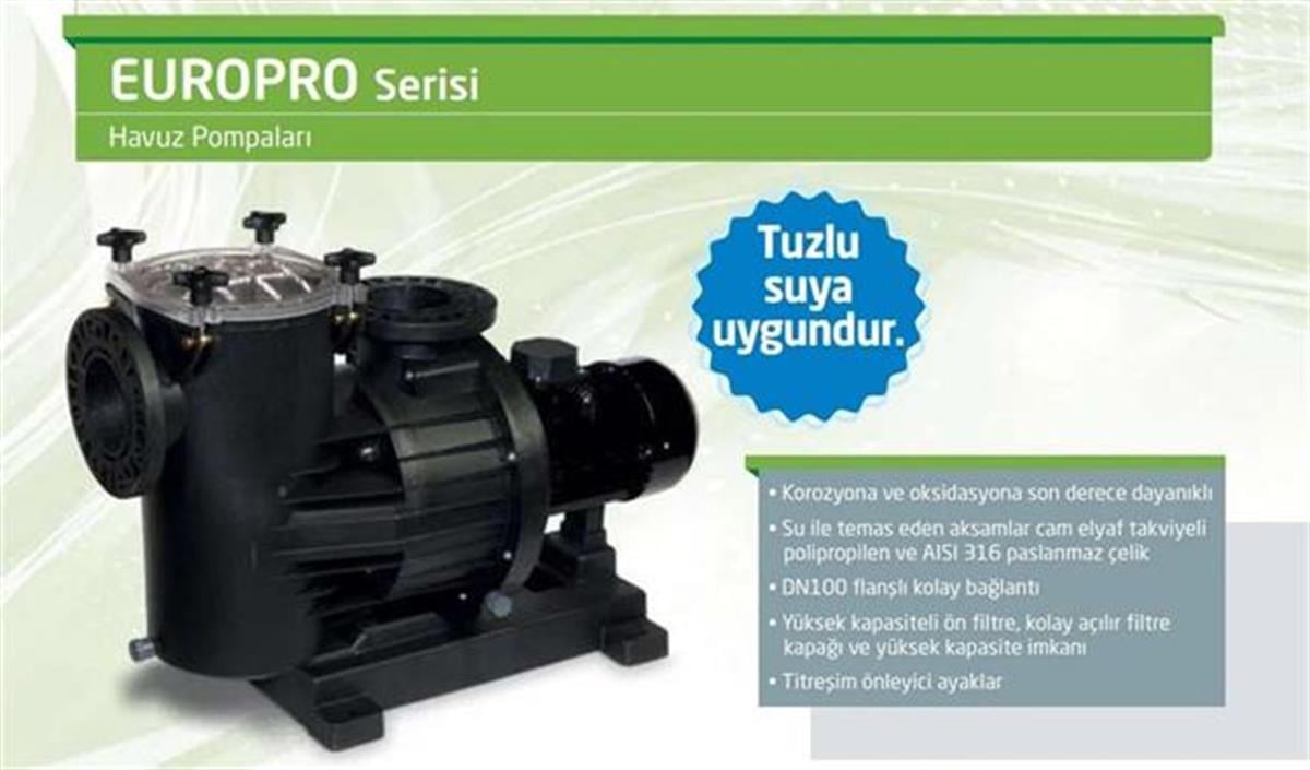 Santem-Dab Europro 750T, 7,5Hp-5,5Kw Trifaze Havuz Pompası