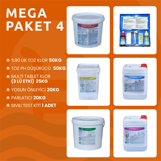  Havuz Bakım Seti Mega Paket 4