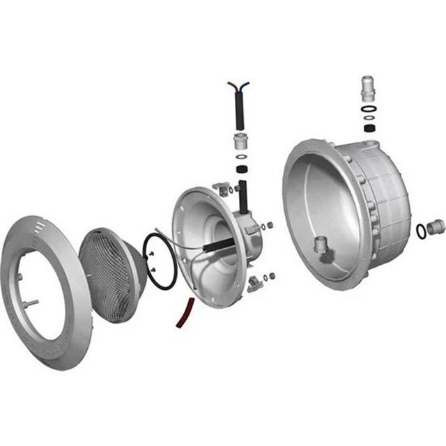 2002 Komple Sıvaaltı Havuz Aydınlatma Armatür Beyaz 30W/12V (30Cm Çap 23Cm Kasa)