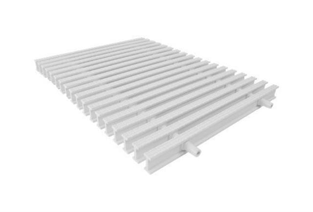 30 Cm P.P. Çift Geçme Savak Izgarası (10 Mm Aralıklı) I Model 1 Metre