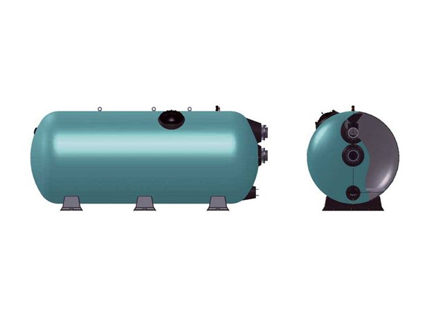 Gemaş “Turbidron” Bobi̇n Sargili Kum Fi̇ltresi̇ Ø 2500 mm - 147 m³/h