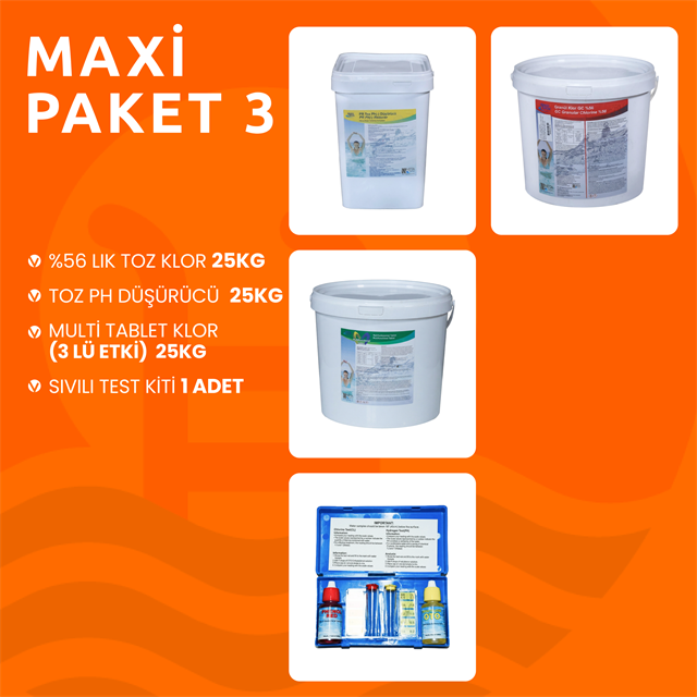 Havuz Bakım Seti Maxi Paket 3