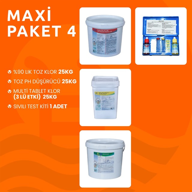 Havuz Bakım Seti Maxi Paket 4