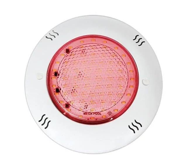Sıva Üstü Slim Flat Havuz Lambası (Kırmızı) 26Cm Çap 33Mm Yükseklik 30W/12V