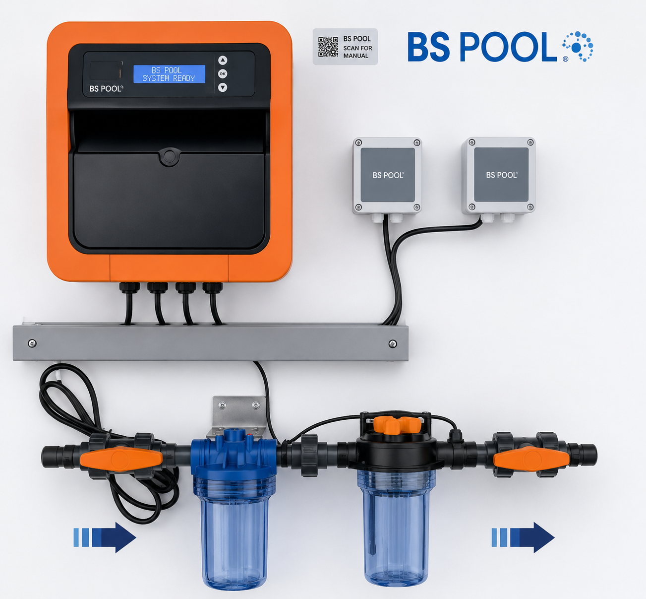 BSSPOOL Sistem pH-ORP Pompasız