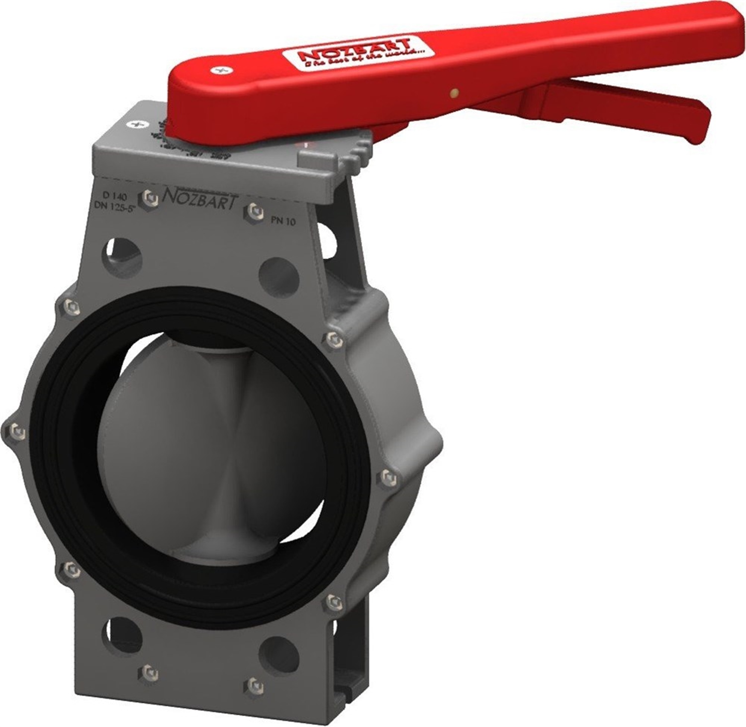 Nozbart PVC Yüksek Mukavemetli Kelebek Vana 110mm (BH910NB01DİM110)