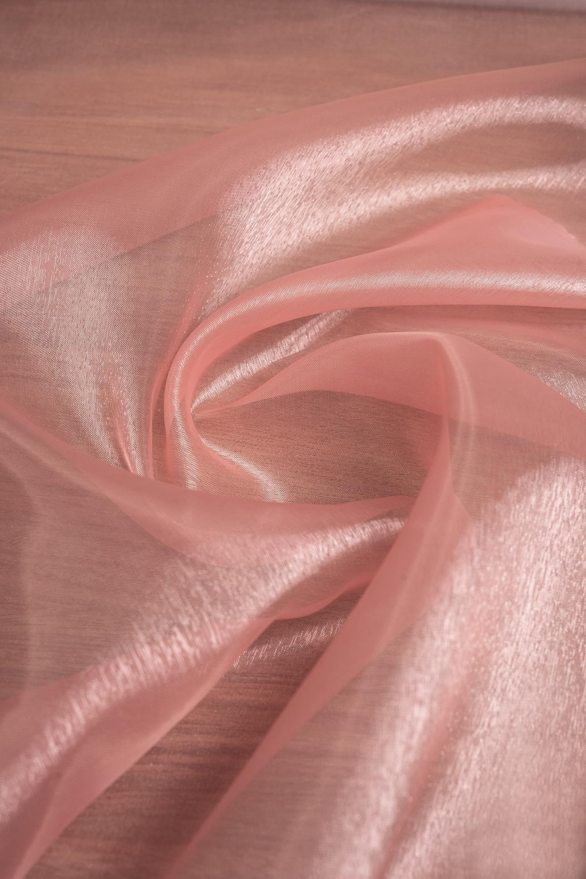 Cam Organze Soğan Kabuğu Rengi Kumaş - Kumaş Deposu