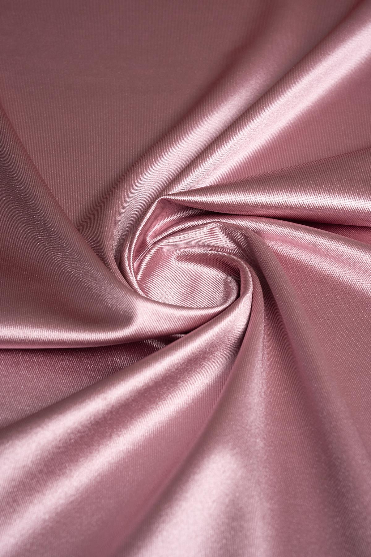 Örme Saten Açık Pembe Abiye Kumaş - Kumaş Deposu