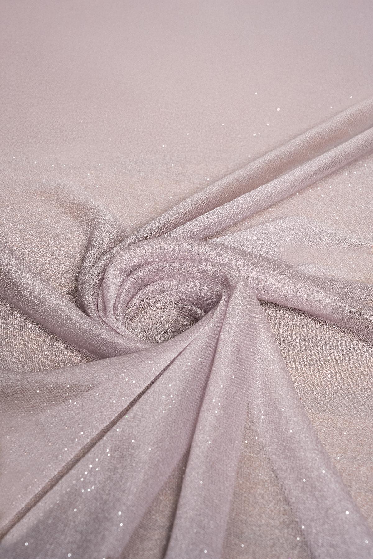 Violet Gri Simli Tül  - Kumaş Deposu