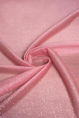 Violet Gül Kurusu Simli Tül - Kumaş Deposu