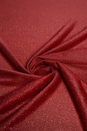 Violet Koyu Bordo Simli Tül - Kumaş Deposu