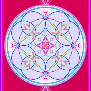 Mandala Series 4.1 mm Eternal Life Creation Doğal Kauçuk Kaydırmaz Yoga Matı