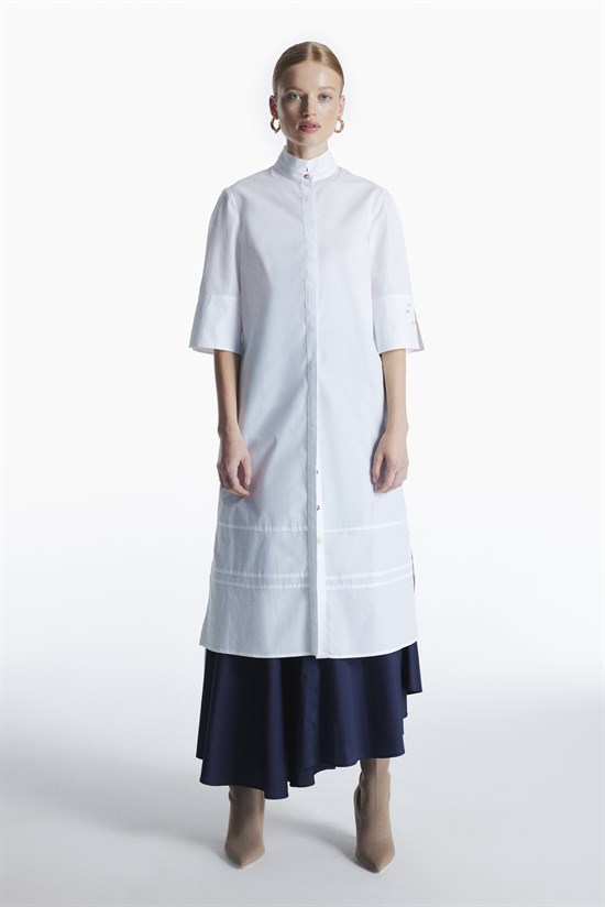 MINORU DRESS // white