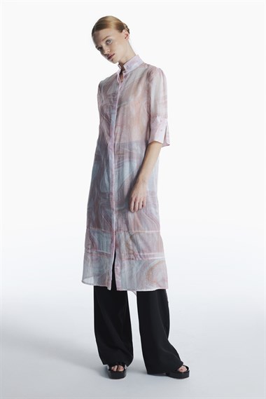 MINORU DRESS // pink quartz
